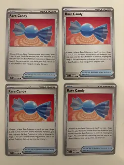4x Rare Candy - 125/132 - Mega Evolution - Pokemon TCG - NM - Image 1