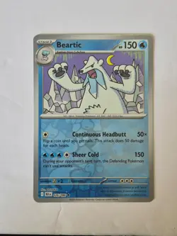Beartic 026/086 Holo Rare SV: Black Bolt Pokemon Reverse Holo Near Mint - Image 1