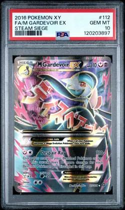 2016 POKEMON XY STEAM SIEGE #112 FULL ART/M GARDEVOIR EX PSA 10 - Image 1
