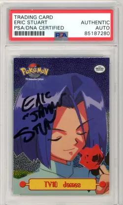 PSA Signed Eric Stuart James Pokemon Topps 1999 Series 1 TV10 Holo Foil - Image 1