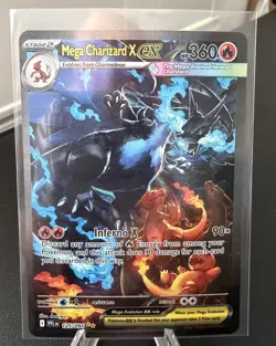 Pokemon TCG Phantasmal Flames Mega Charizard X ex 125/094 NM SIR Holo - Image 1