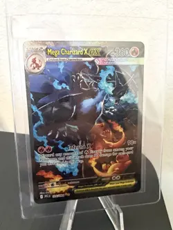 Pokemon TCG Phantasmal Flames Mega Charizard X ex 125/094 NM SIR Holo - Image 2