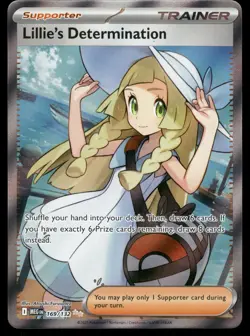 Lillie's Determination 169/132 Ultra Rare Mega Evolution Pokemon Near Mint - Image 1