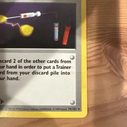 Pokemon TCG Item Finder Rare Base Set (Shadowless) 074/102 NM - Image 5