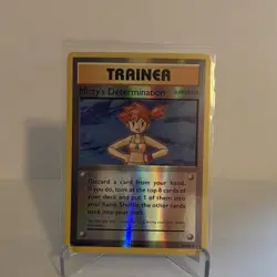 Pokemon Misty's Determination Trainer Uncommon Reverse Holo 80/108 Evolutions - Image 1