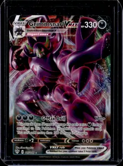 2020 Pokemon SWSH Darkness Ablaze Grimmsnarl VMAX #115/189 - Image 1