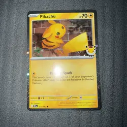 FART SWIRL 🌀 Pikachu 051/162 Cosmos Holo Rare Pokemon Day Promo ✨SWIRL - Image 1