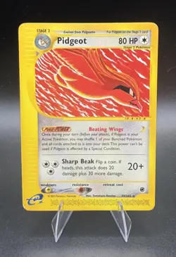 PIDGEOT 59/165 Rare EXPEDITION BASE SET Pokemon MP - Image 1