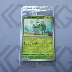 Bulbasaur Pokemon TCG Scarlet & Violet 151 Best Buy Stamped Promo Sealed 001/165 - Image 1