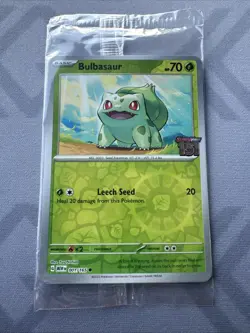Bulbasaur Pokemon TCG Scarlet & Violet 151 Best Buy Stamped Promo Sealed 001/165 - Image 2