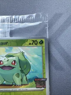 Bulbasaur Pokemon TCG Scarlet & Violet 151 Best Buy Stamped Promo Sealed 001/165 - Image 4
