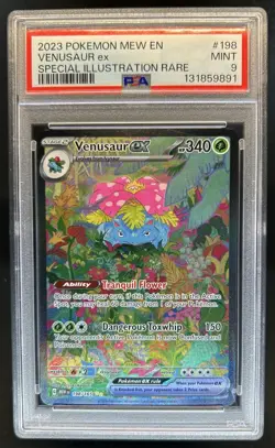 2023 Pokemon SV 151 Venusaur ex Special Illustration Rare #198/165 PSA 9 - Image 1