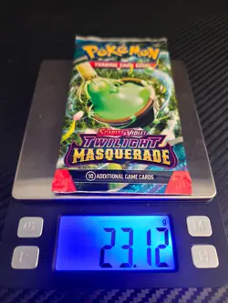 23.12g HEAVY Pokemon Twilight Masquerade Booster Pack Sealed - Possible Hits! - Image 1