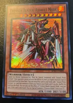 Crimson Blader/Assault Mode BPRO-EN008 1st Ed Super Rare Burst Protocol Yu-Gi-Oh - Image 1