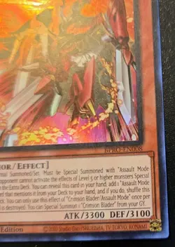 Crimson Blader/Assault Mode BPRO-EN008 1st Ed Super Rare Burst Protocol Yu-Gi-Oh - Image 5