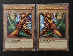 2024 YUGIOH MP24 QCR SECRET RARE RIGHT AND LEFT LEG OF EXODIA NM SET - Image 1