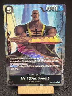 One Piece TCG English OP14-090 Mr. 1 (Daz Bonez) Alt Art Parallel U - Image 1