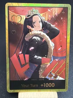 DON!! Card (Boa Hancock)(Gold) One Piece Heroines Edition Foil EB03 U - Image 1