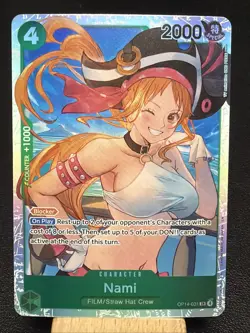 Nami OP14-031 One Piece TCG- English THE AZURE SEA'S SEVEN ENGLISH R2 - Image 1