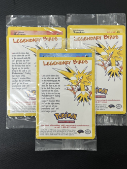 Moltres Articuno Zapdos Black Star Rare Promo Legendary Birds Pokemon Sealed (3) - Image 1