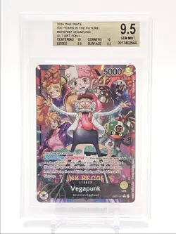 VEGAPUNK 2024 ONE PIECE 500 YEARS ALT ART FOIL LEADER OP07-097 BGS 9.5 Q1048 - Image 1