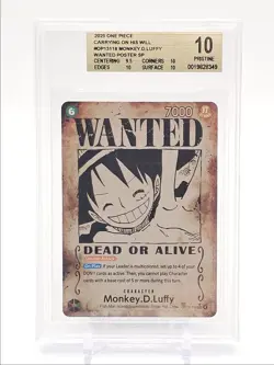 MONKEY .D. LUFFY 2025 ONE PIECE ALT ART SECRET RARE OP13-0118 BGS 10 Q1048 - Image 1