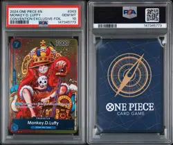 2024 One Piece Monkey.D.Luffy Convention Exclusive Foil PSA 10 - Image 3