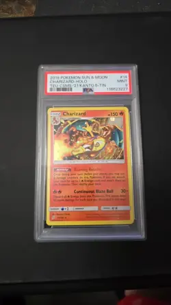 2019 Pokemon Charizard Holo Cosmos 14/181 Canada Costco Kanto 5 PSA 9 Team Up - Image 2
