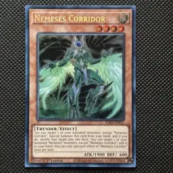 Yugioh Nemeses Corridor Secret Rare Foil RA03-EN025 1st Edition TCG - Image 1