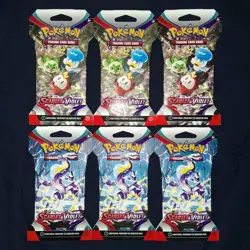 Pokemon TCG Scarlet & Violet Base Set -6 Sleeved Booster Pack- - Image 1