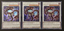 2018 YUGIOH LCKC KAIBA 1ST ED SECRET RARE BEELZE OF DIABOLIC DRAGONS X3 NM SET - Image 1