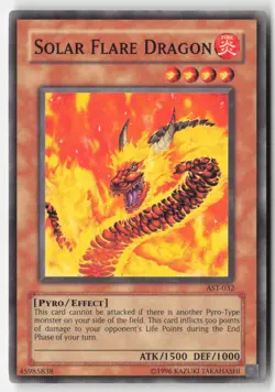 Yugioh - Solar Flare Dragon AST-032 Unlimited - Ancient Sanctuary - Image 1
