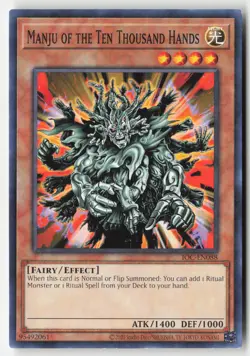 Yugioh - Manju of the Ten Thousand Hands IOC-EN088 Unlimited - Invasion of Chaos - Image 1