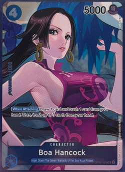 Boa Hancock Alt Art OP02-059 Paramount War Box Topper One Piece Card English NM - Image 1