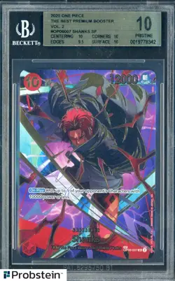 2025 One Piece The Best Premium V.2 OP06007 Shanks SP BGS 10 PRISTINE - Image 1