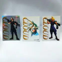 Final Fantasy VII Carddass Cloud Strife Trading Card Bandai 1997 Vintage Japanse - Image 1