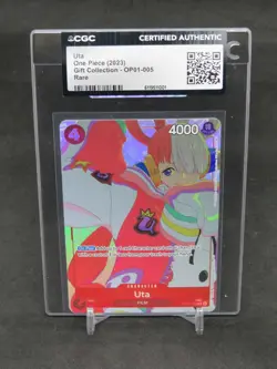 2023 ONE PIECE UTA GIFT COLLECTION RARE OP01-005 CGC AUTHENTIC PT - Image 1
