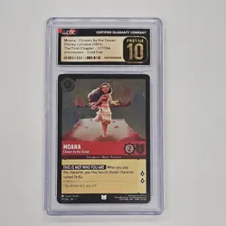 Disney Lorcana Moana - Chosen by the Ocean 117/204 First Chapter CGC 10 Pristine - Image 1