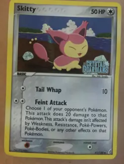 Skitty 41/100 Reverse Holo EX Crystal Guardians Stamped Pokemon Card 2006 HP - Image 1