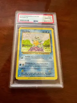 Squirtle PSA 10---- 001/034 Trading Card Game Classic Holo - Image 2