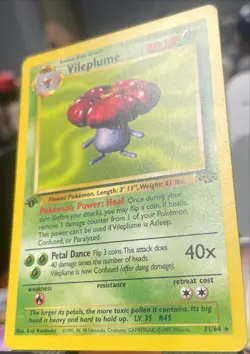 LP 🔥 Vileplume 1st Edition 31/64 - Jungle - Pokemon Card - 1999 - Image 3