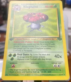 LP 🔥 Vileplume 1st Edition 31/64 - Jungle - Pokemon Card - 1999 - Image 4