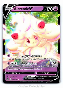 Alcremie V 022/073 - Champion's Path - Pokemon Card - Near Mint - Image 1
