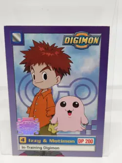 Digimon Izzy & Motimon In-Training Digimon #4 1999 Bandai Card - Image 1