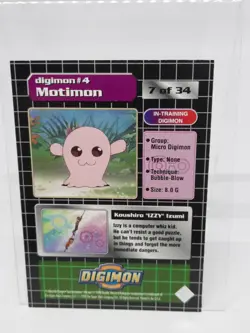 Digimon Izzy & Motimon In-Training Digimon #4 1999 Bandai Card - Image 2