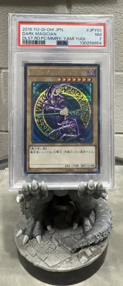 YU-GI-OH! yugioh Card JPN Dark MAGICIAN Secret Rare PSA 7 15AX-JPY01 Japanese - Image 1