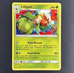 Lilligant 5/145 Pokemon Card Sun & Moon Guardians Rising Rare Card LP - Image 3