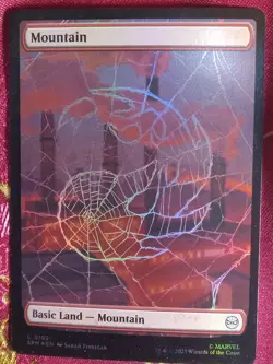 17 FOIL Marvel's Spider-Man LAND CARDS Magic The Gathering MTG 7 full art 10 reg - Image 3