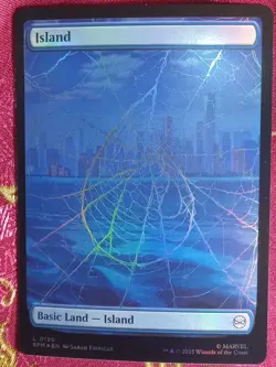 17 FOIL Marvel's Spider-Man LAND CARDS Magic The Gathering MTG 7 full art 10 reg - Image 5