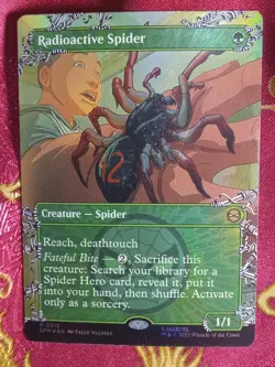 FOIL Extended Radioactive Spider Marvels Spider-Man Magic The Gathering MTG card - Image 1